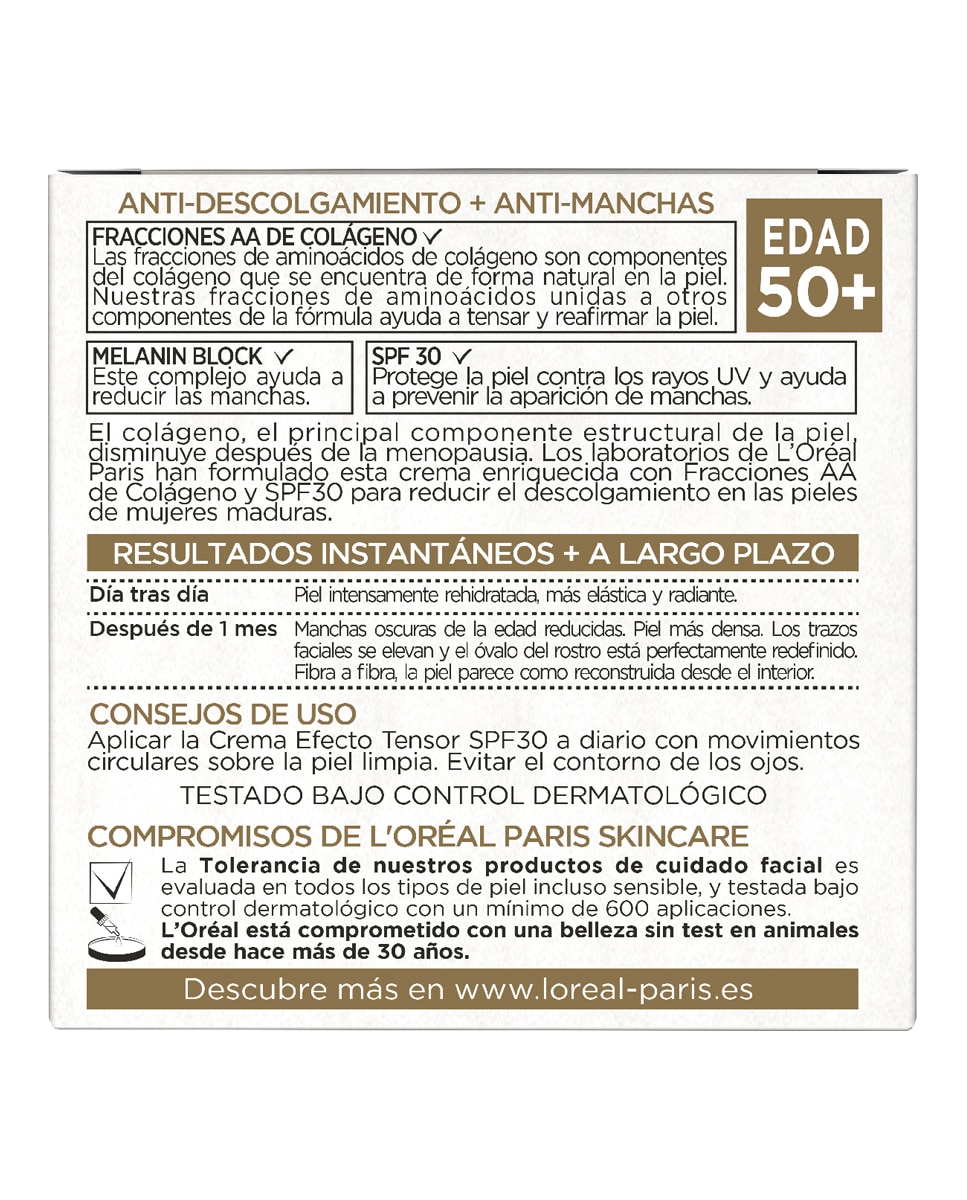 Imagen 2 de Crema antiflacidez y antimanchas SPF30 Age Perfect L'Oréal Paris - 50 ml