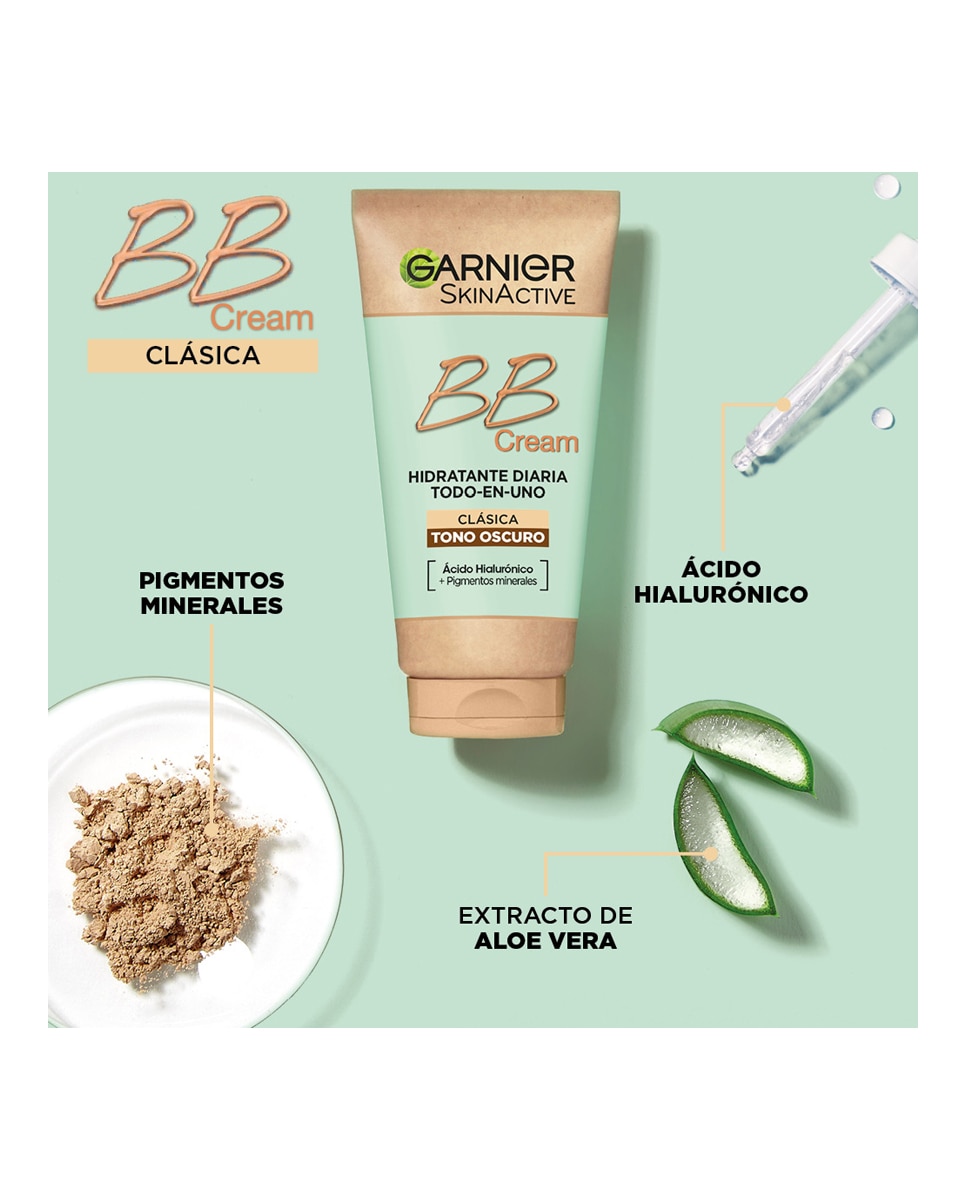 Imagen 3 de BB Cream Clásica Skin Active Garnier - Oscuro 50 ml Oscuro