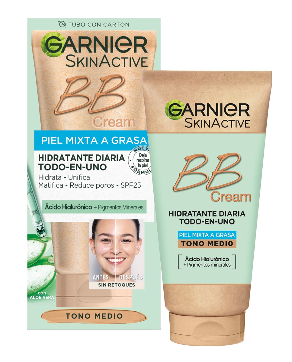 BB Cream matificante pieles mixtas a grasas Skin Active Garnier - Medio Medio-2