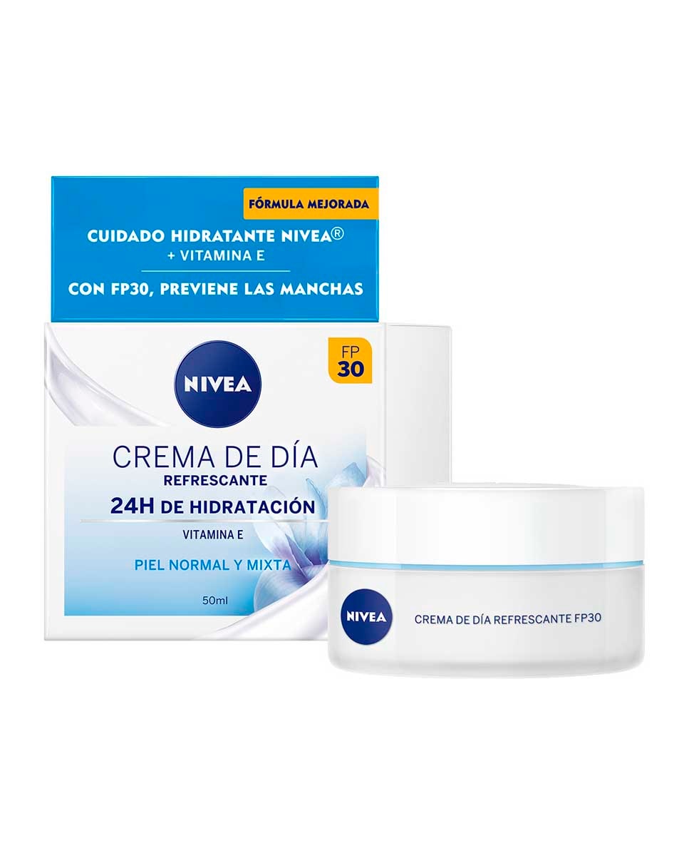 Crema De Día Hidratante Y Refrescante Piel Normal Y Mixta Spf 30 Nivea - 50 ml 3