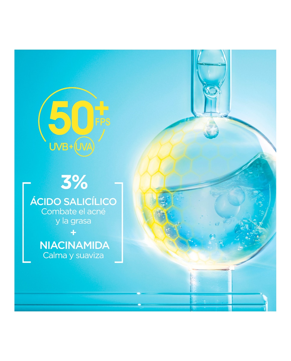 Crema Pure Active Fluido UV Diario con BHA + Niacinamida FPS50+ 40 ml Garnier - 40 ml 7