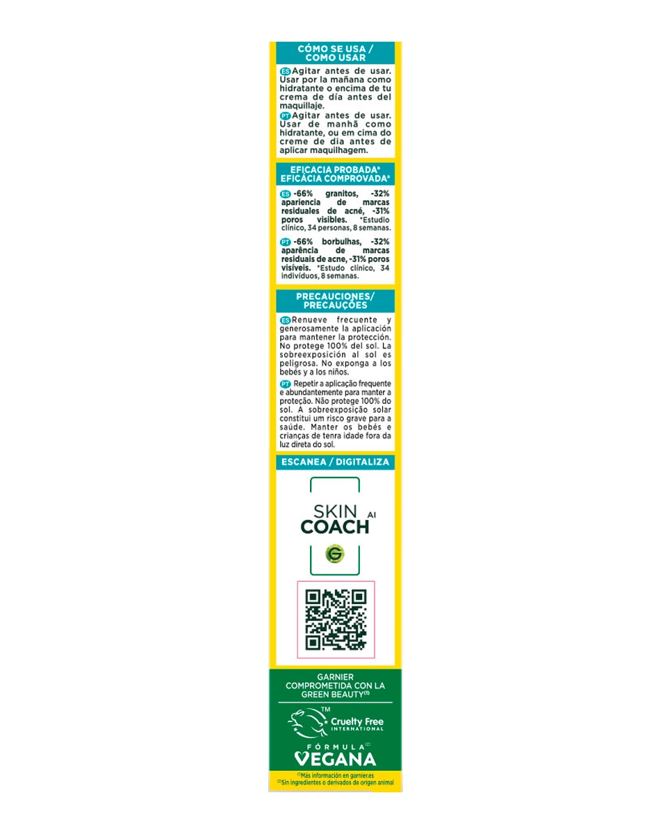Crema Pure Active Fluido UV Diario con BHA + Niacinamida FPS50+ 40 ml Garnier - 40 ml 9