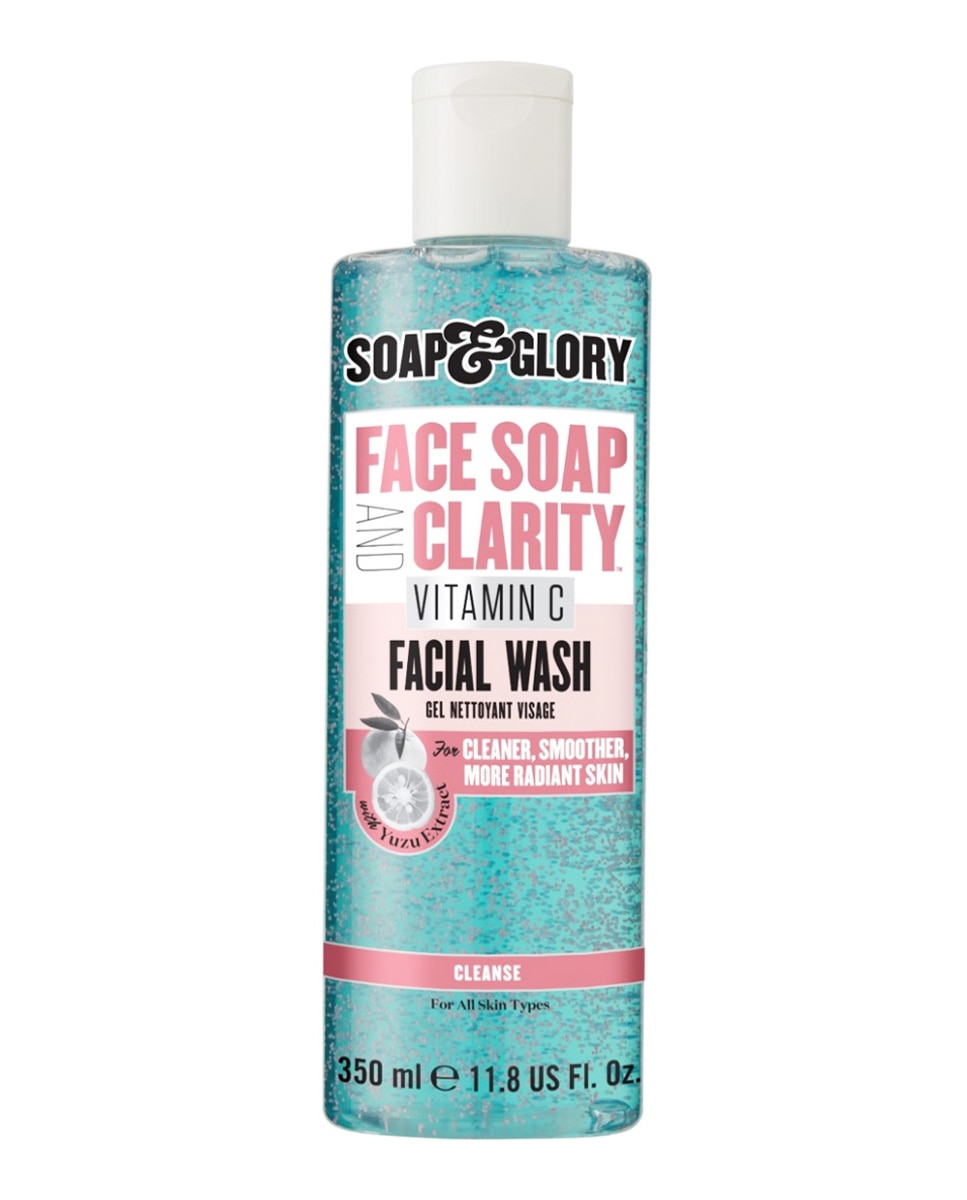 SOAP & GLORY - Jabón Facial Skincare Line Face and Clarity Vitamina C 350 ml Soap & Glory.