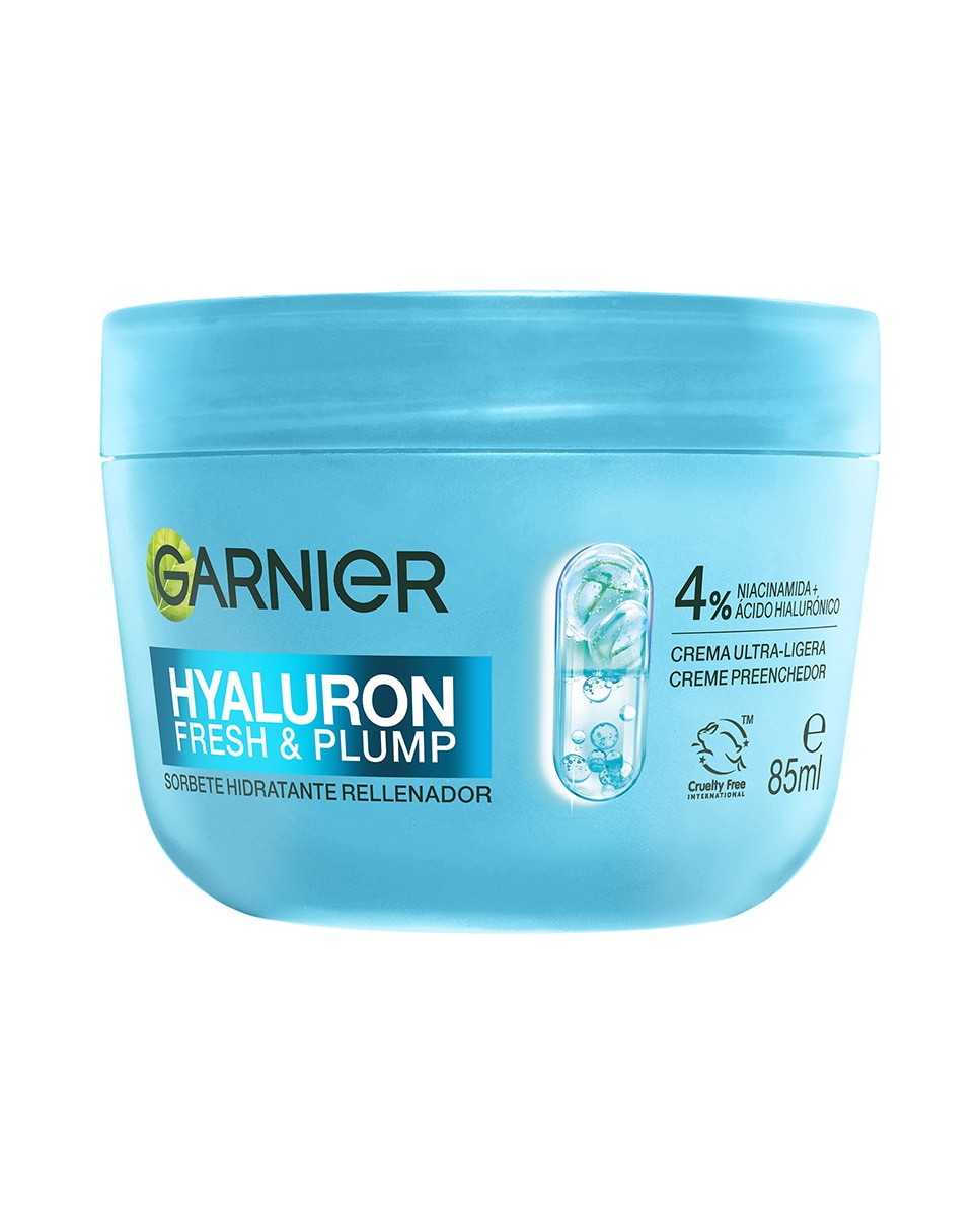Imagen 0 de Crema Hidratante Hyaluron Fresh & Plump Sorbete 85 ml Garnier