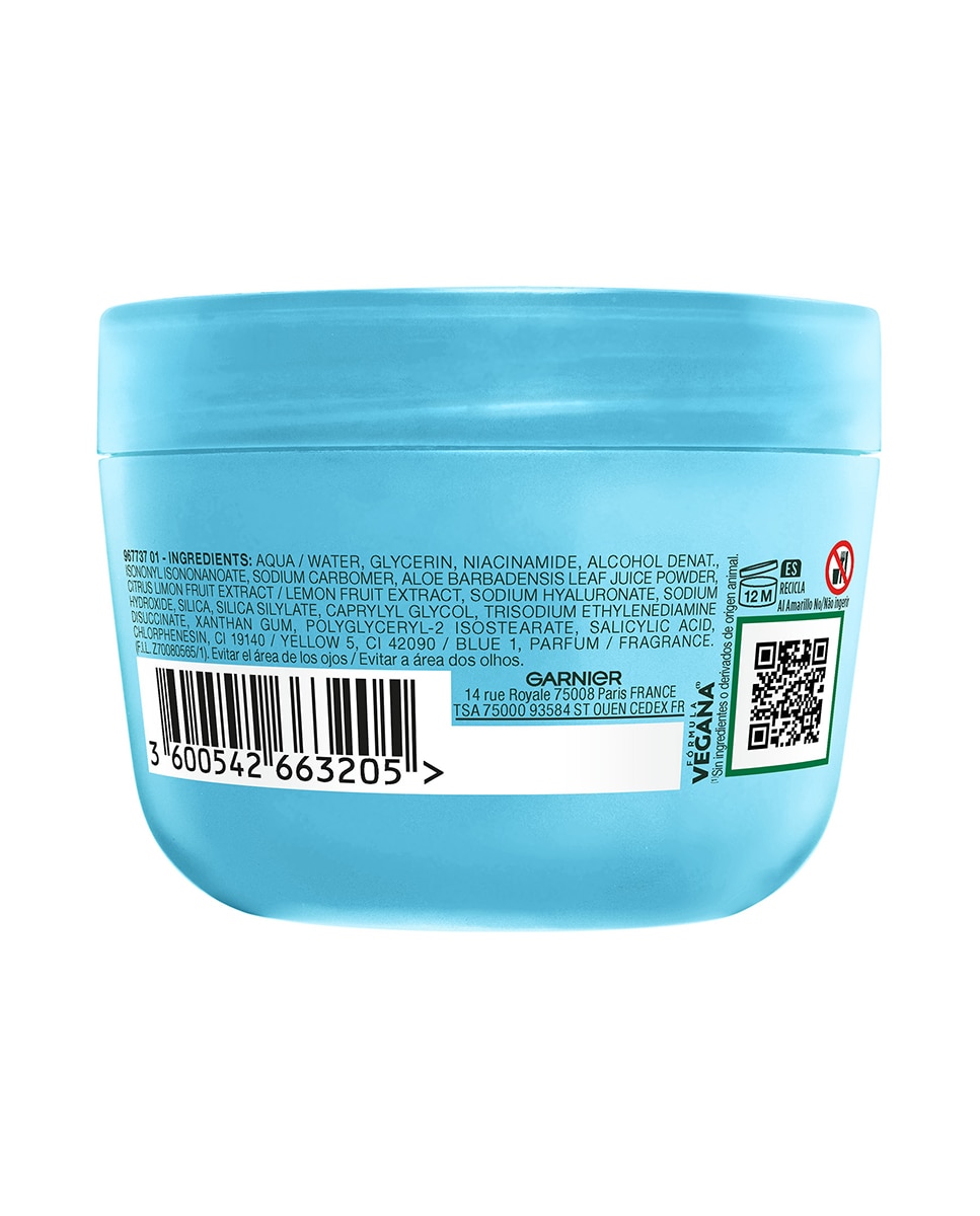 Crema Hidratante Hyaluron Fresh & Plump Sorbete 85 ml Garnier 2