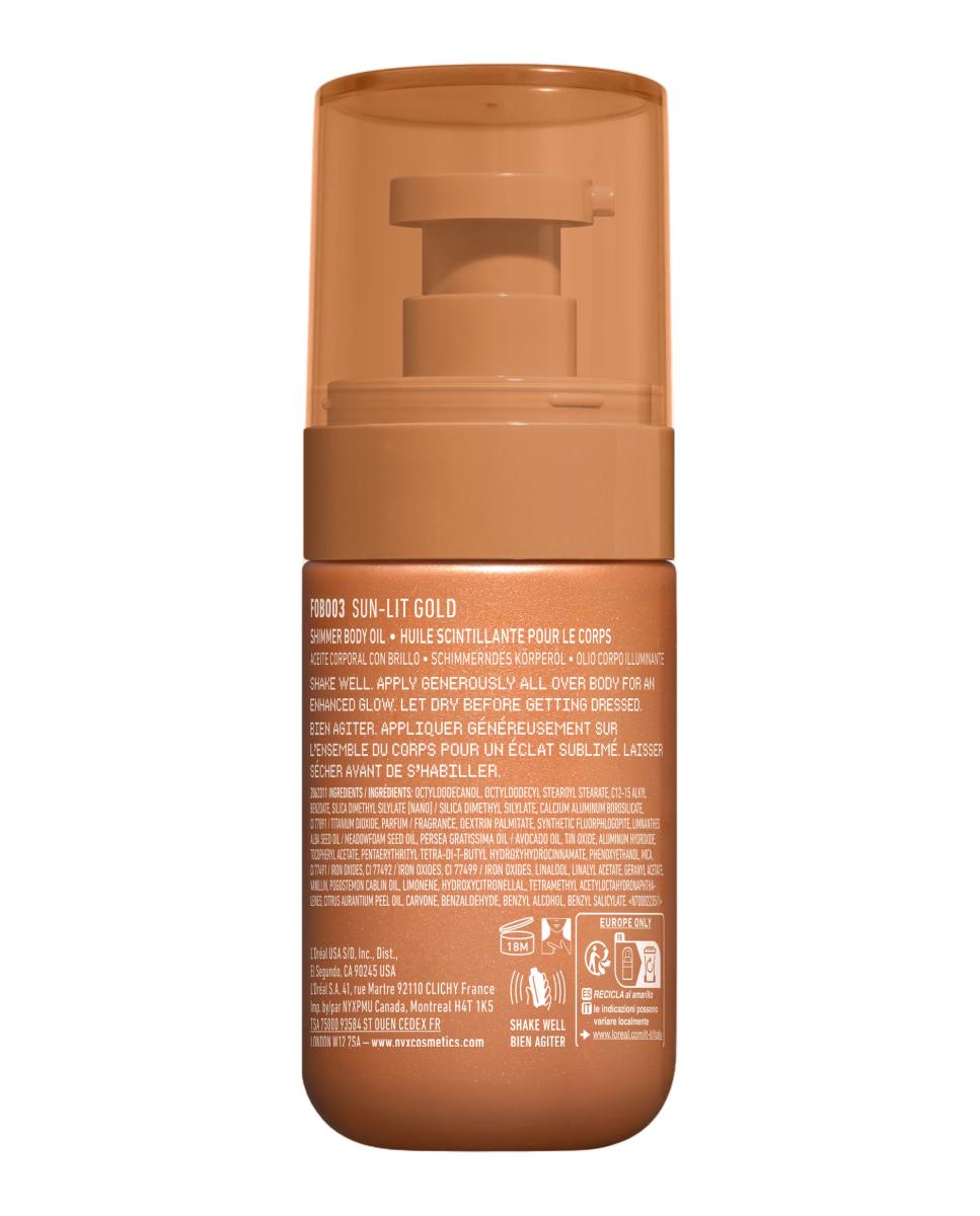 Aceite Corporal Brillo Champán Fat Oil NYX Professional Makeup - Transparentes Transparentes-4