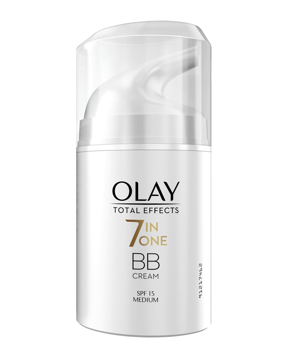 Olay - BB Cream antiedad Total Effects 7 en 1 SPF 15 tono medio a oscuro Olay.