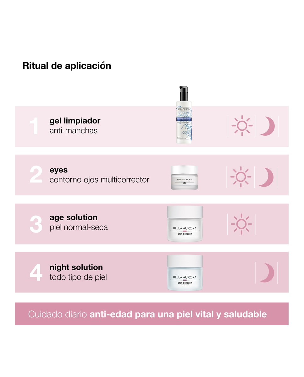 Crema antiarrguas reafirmante de día Age solution SPF 15 para piel normal-seca Bella Aurora - 50 ml 5
