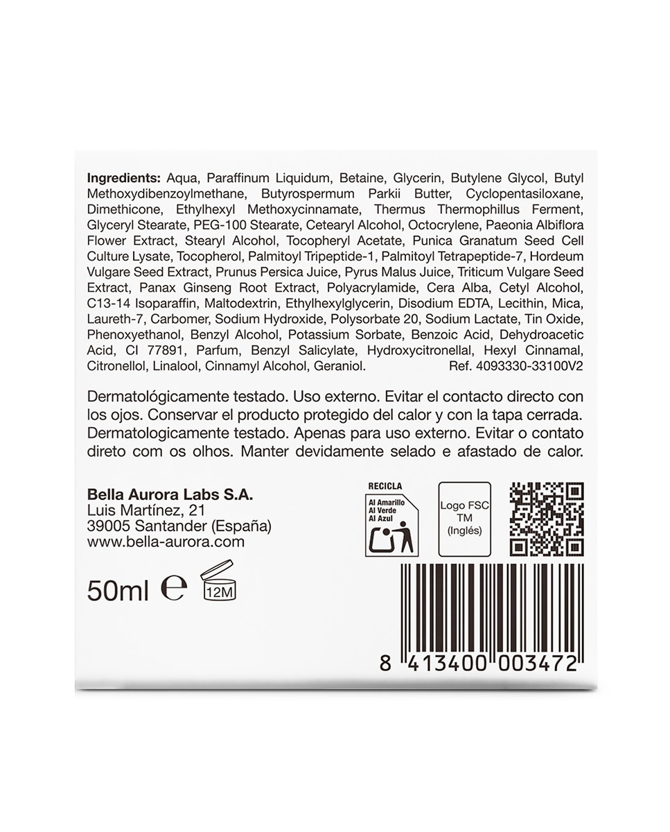 Crema antiedad Bella Día Bella Aurora - 50 ml 6