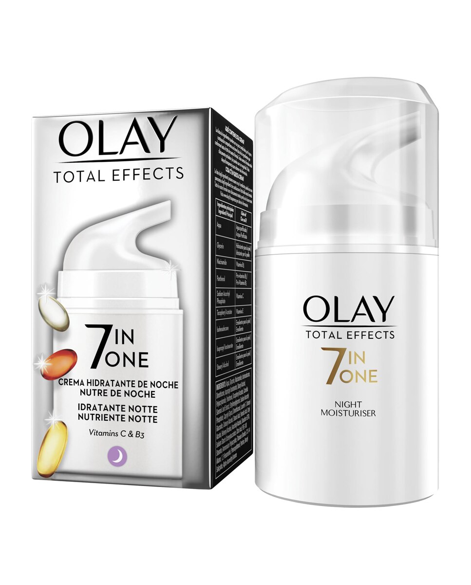 Crema Hidratante Anti-Edad de Noche Total Effects 7en1 Olay - 50 ml 2