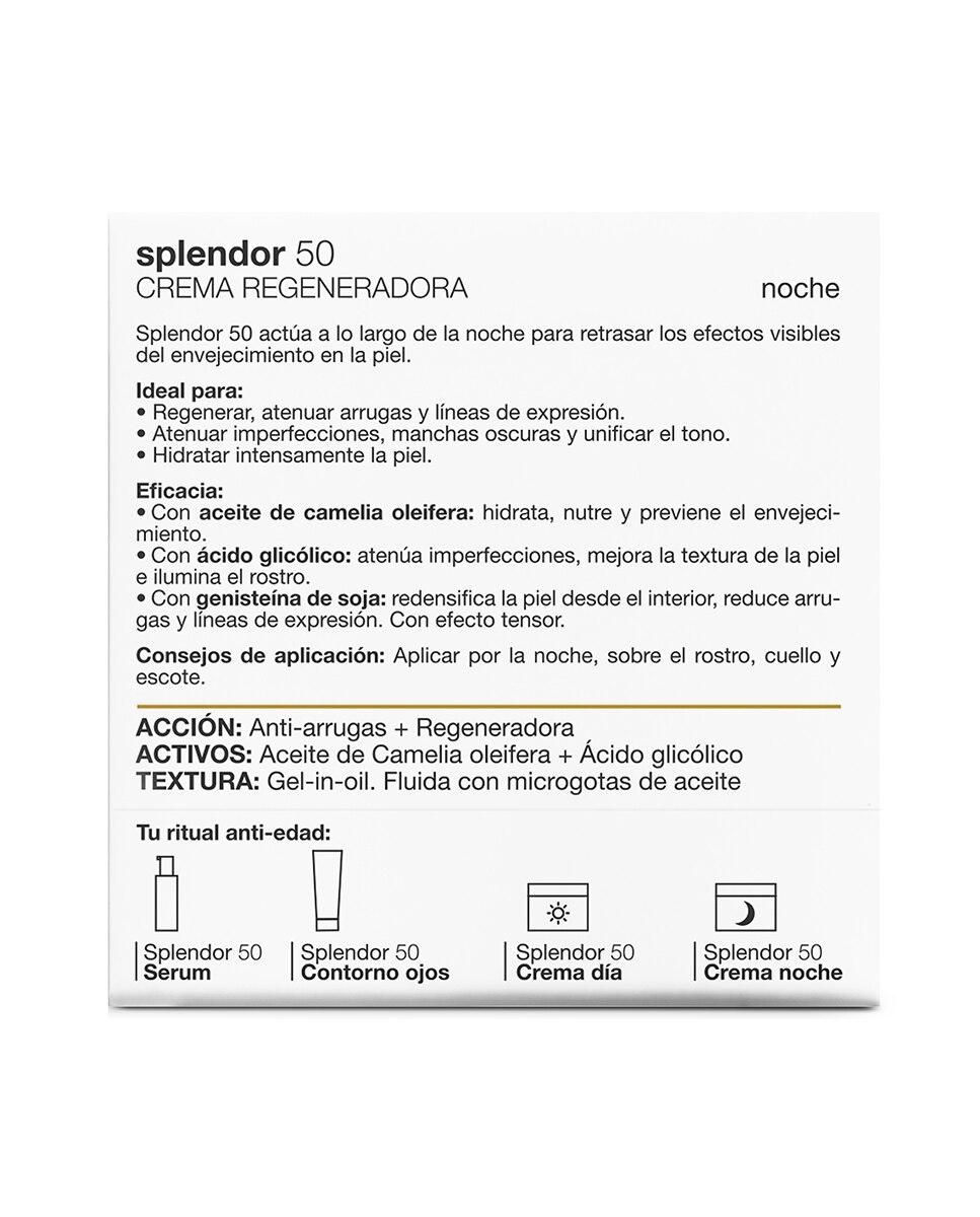 Crema Anti-Edad Splendor10 Noche BELLA AURORA - 50 ml 5