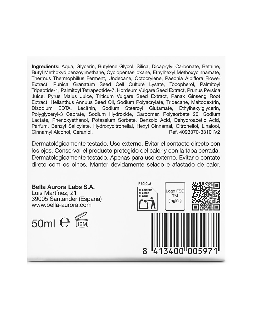 Bella día Piel mixta/grasa BELLA AURORA - 50 ml 6