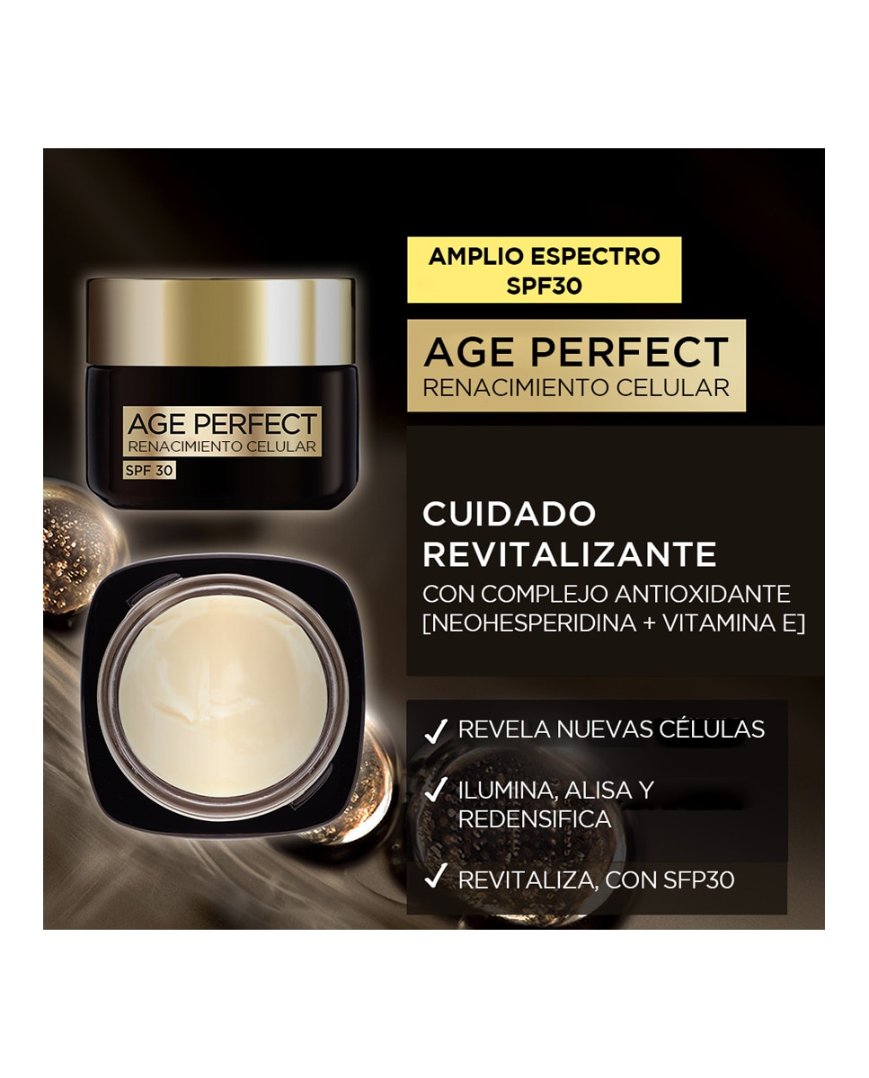 Crema regeneradora Age Perfect Renacimiento Celular SPF30 L'Oréal Paris - 50 ml 4