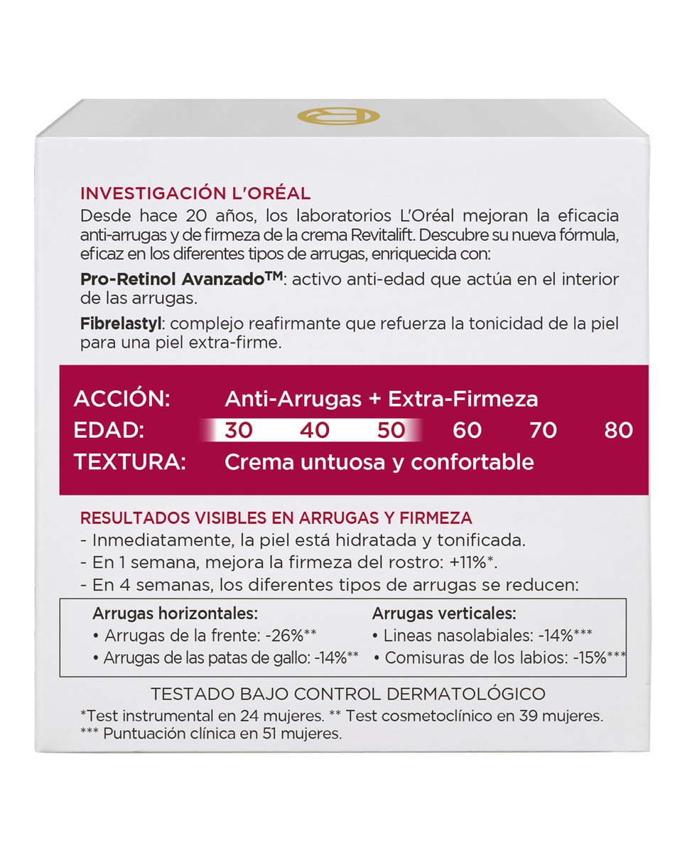 Crema día antiarrugas Revitalift con Pro-Retinol L'Oréal Paris - 50 ml 3