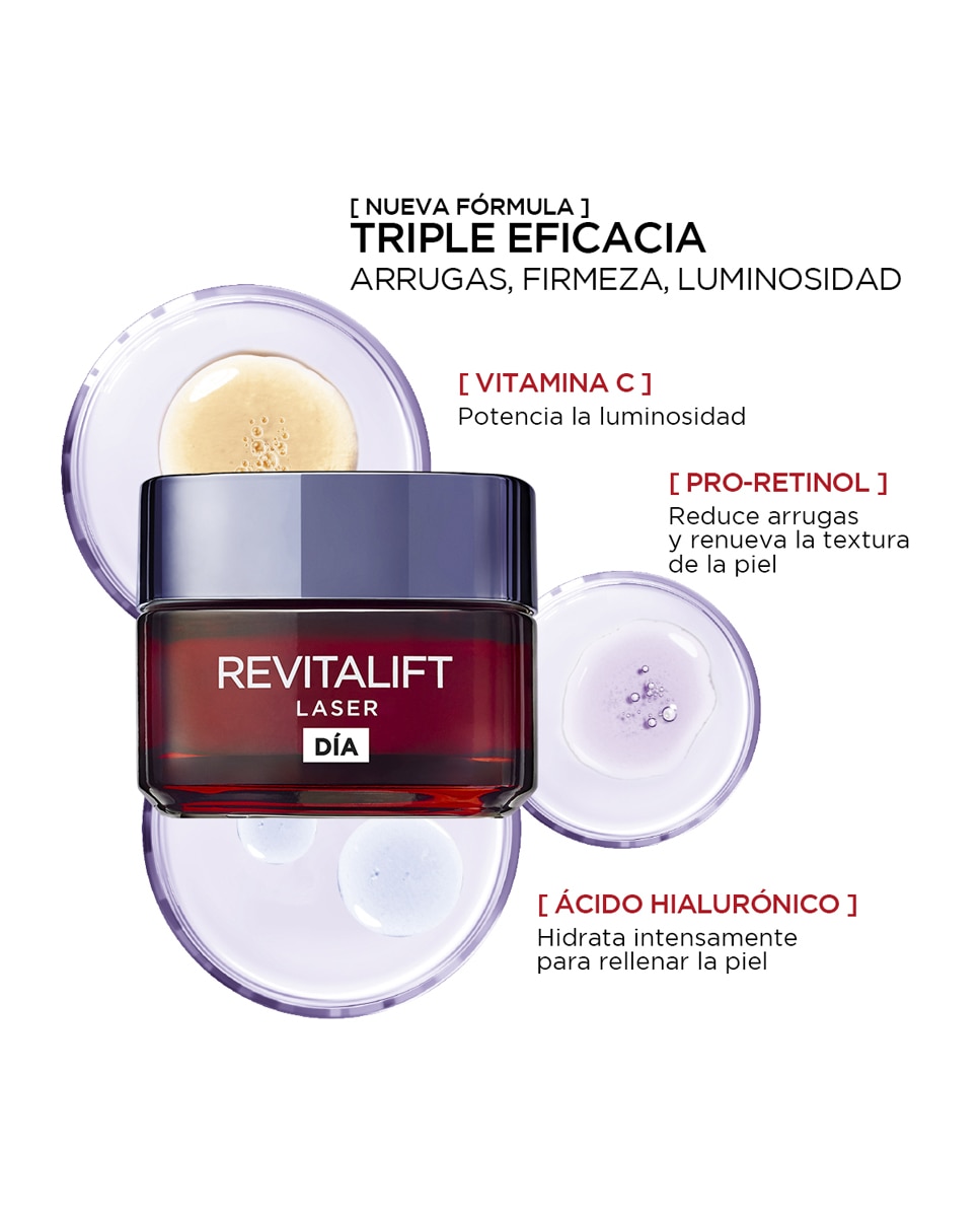 Imagen 7 de Crema de día antiedad Intensiva Revitalift Láser L'Oréal Paris - 50 ml