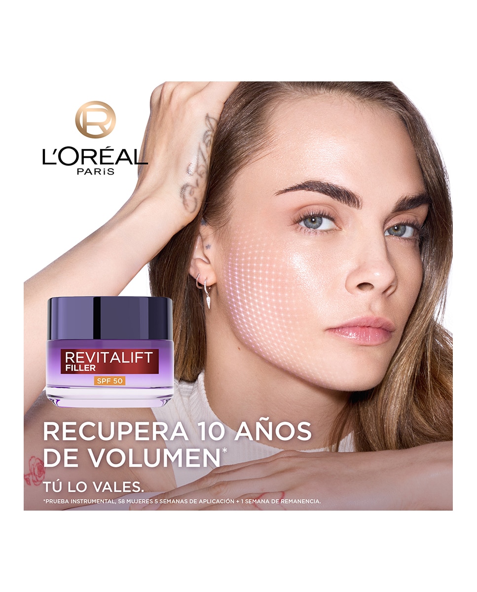 Imagen 3 de Crema rellenadora intensiva con Ácido Hialurónico L'Oréal Paris
