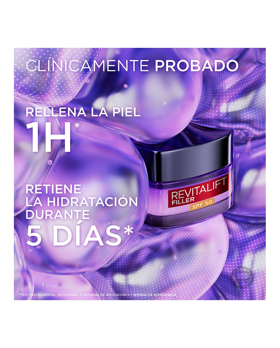 Imagen 4 de Crema rellenadora intensiva con Ácido Hialurónico L'Oréal Paris