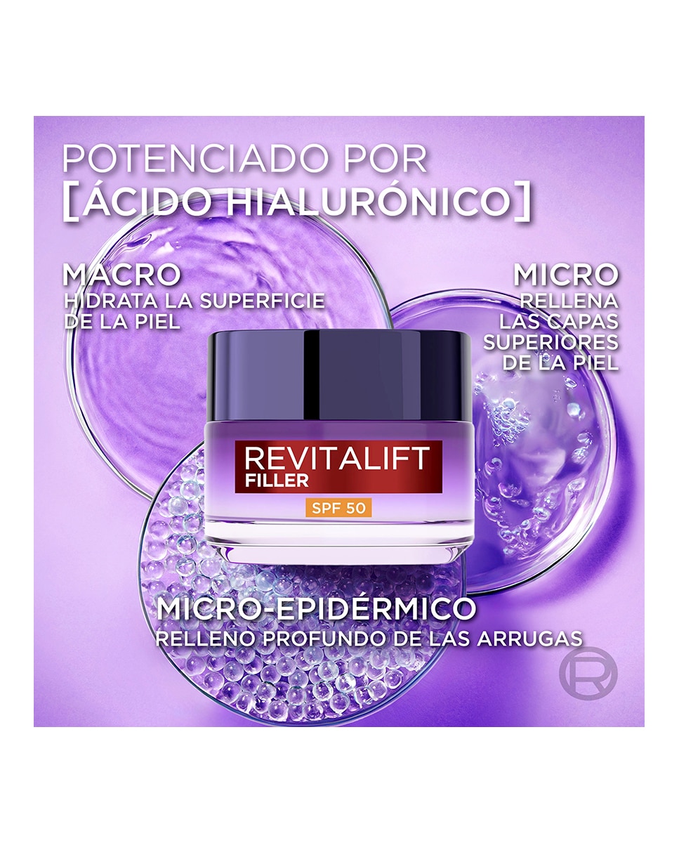 Imagen 5 de Crema rellenadora intensiva con Ácido Hialurónico L'Oréal Paris