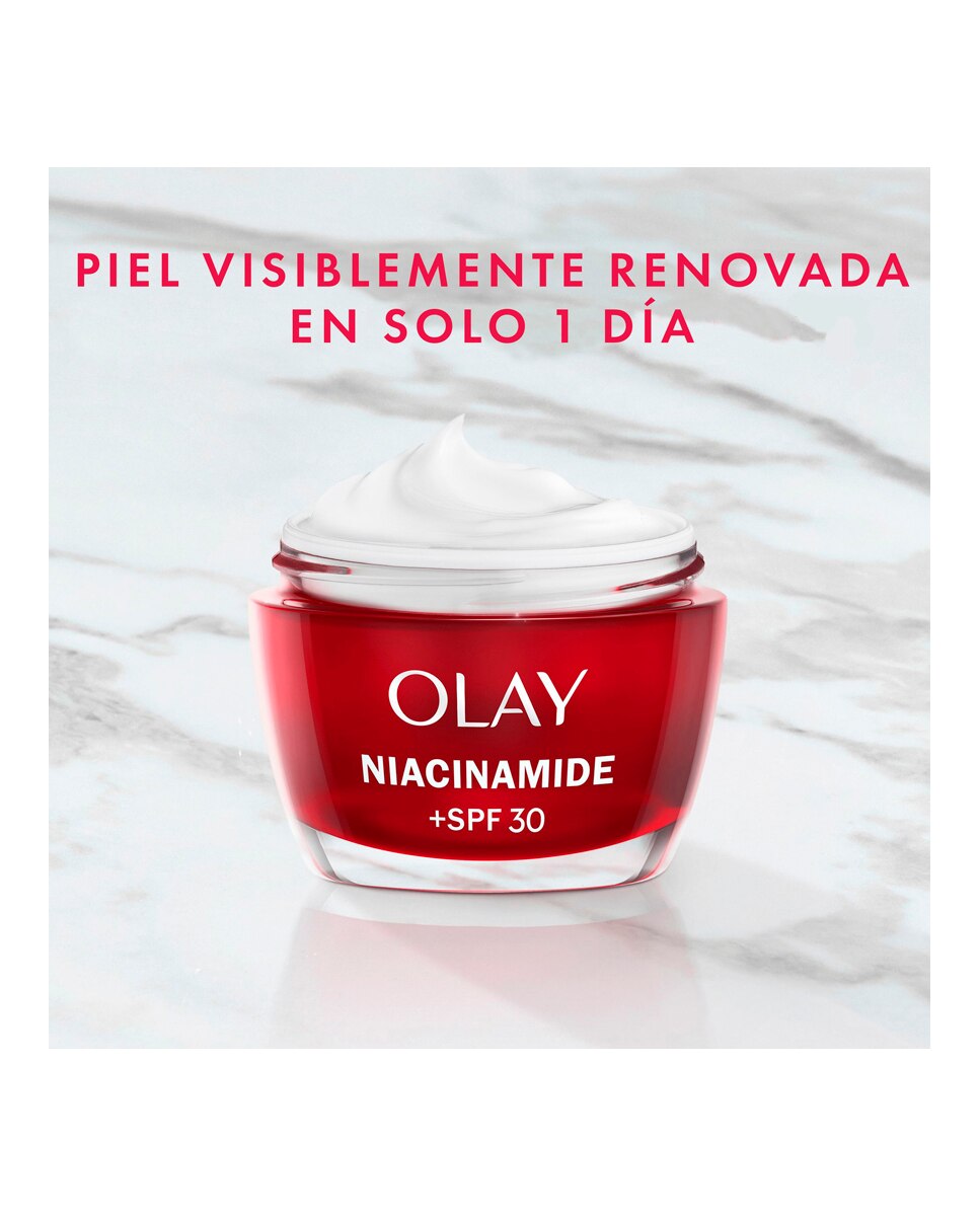 Crema Hidratante de Día Protección Rayos UVA Y UVB 50 Olay Niacinamida + SPF30 ml Olay - 50 ml 3