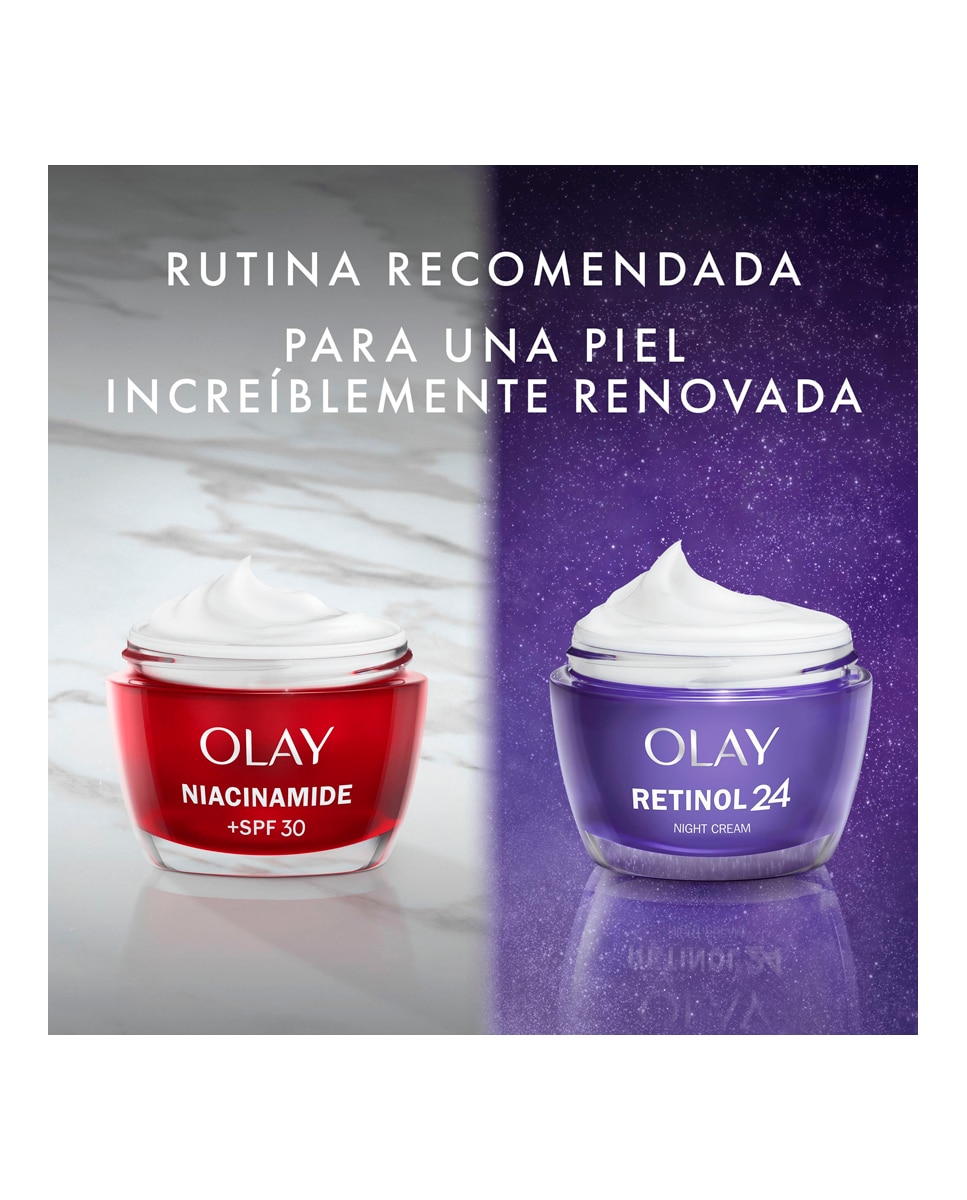 Crema Hidratante de Día Protección Rayos UVA Y UVB 50 Olay Niacinamida + SPF30 ml Olay - 50 ml 7