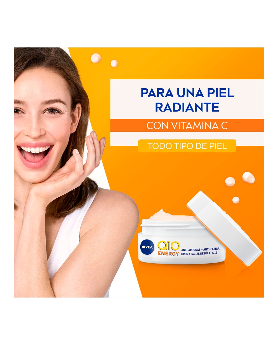 Crema De Día Q10 Energy Antiarrugas Fp15 Con Vitamina C 50 ml Nivea - 50 ml 6