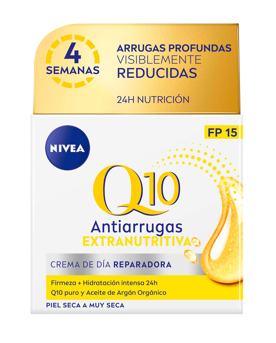 Imagen 0 de Crema De Día Q10 Power Fp 15 Extra Nutritiva Antiarrugas 50 ml Nivea