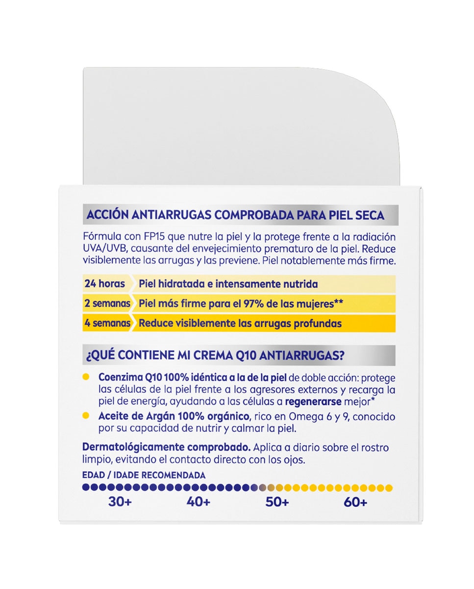 Crema De Día Q10 Power Fp 15 Extra Nutritiva Antiarrugas Nivea - 50 ml 3