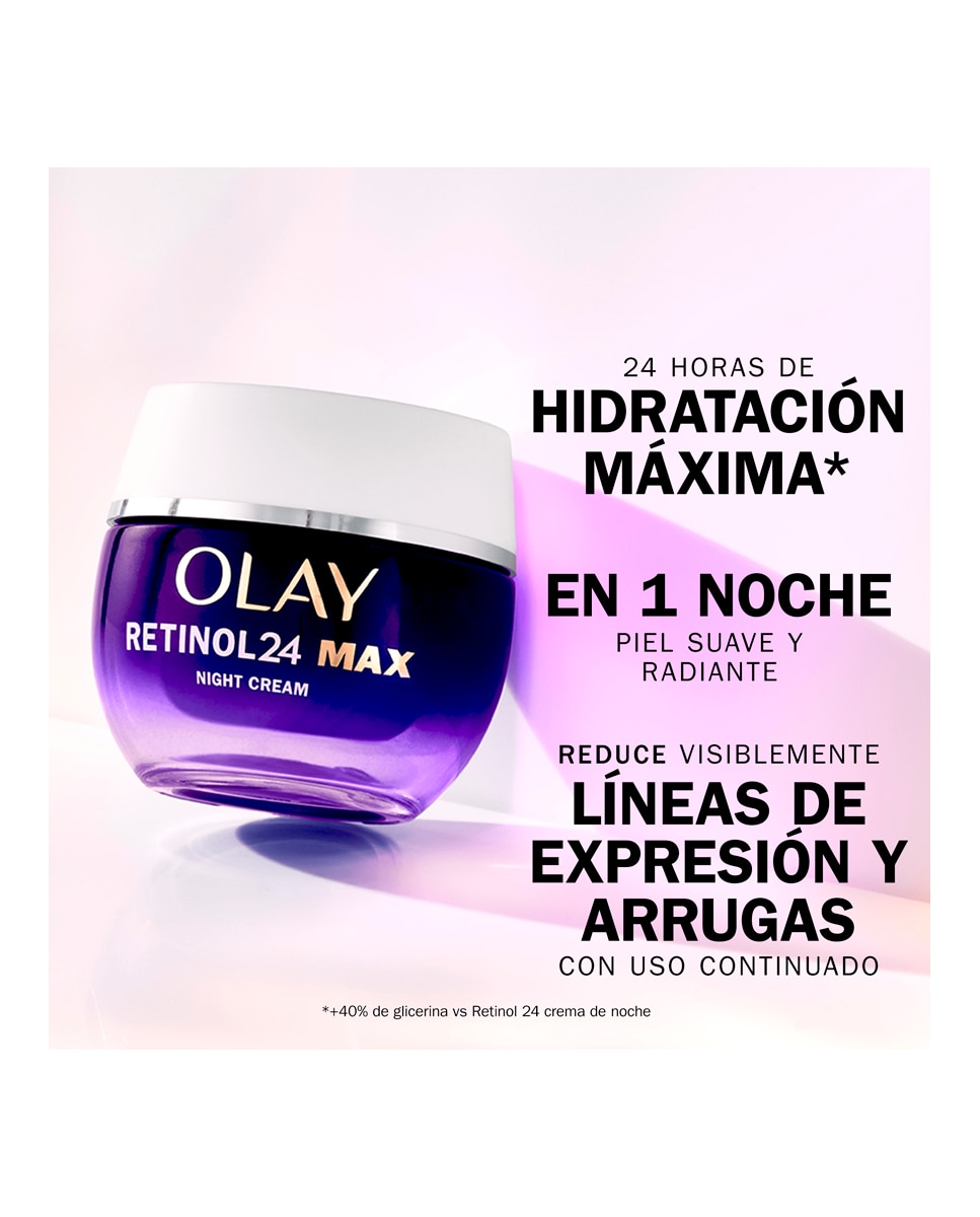 Crema de Noche Hidratante Facial Olay Retinol 24 MAX* 50 ml Olay - 50 ml 3