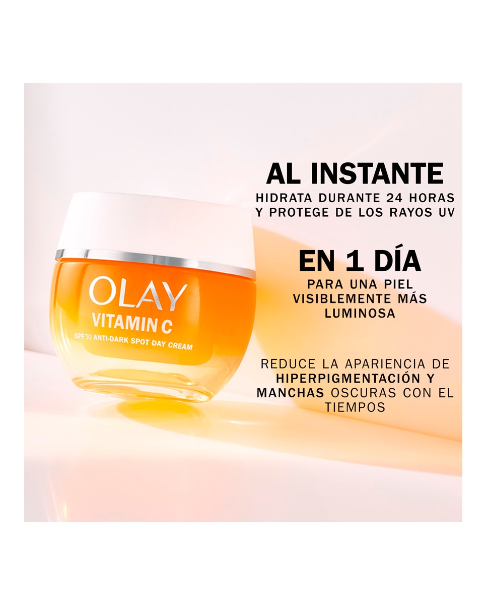 Crema de Día Hidratante Facial Recambio Niacinamida + Vitamina C SPF 30 Olay - 50 ml 4