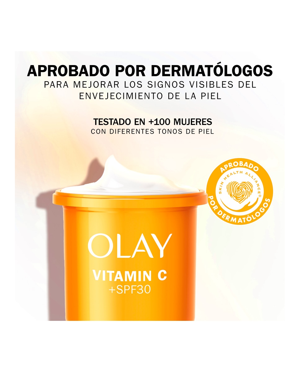 Crema de Día Hidratante Facial Recambio Niacinamida + Vitamina C SPF 30 Olay - 50 ml 7