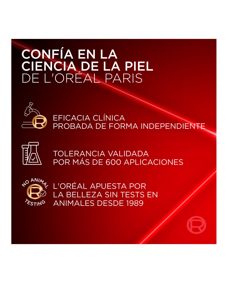 Imagen 7 de Sérum Corrector Anti-Edad Revitalift Laser Tri-Péptidos + Ácido Hialurónico + Vitamina Cg 30 Ml L'Oréal Paris - 30 ml