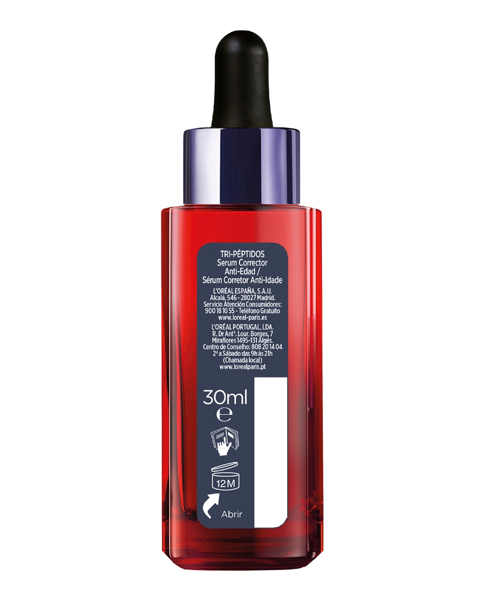 Imagen 9 de Sérum Corrector Anti-Edad Revitalift Laser Tri-Péptidos + Ácido Hialurónico + Vitamina Cg 30 Ml L'Oréal Paris - 30 ml