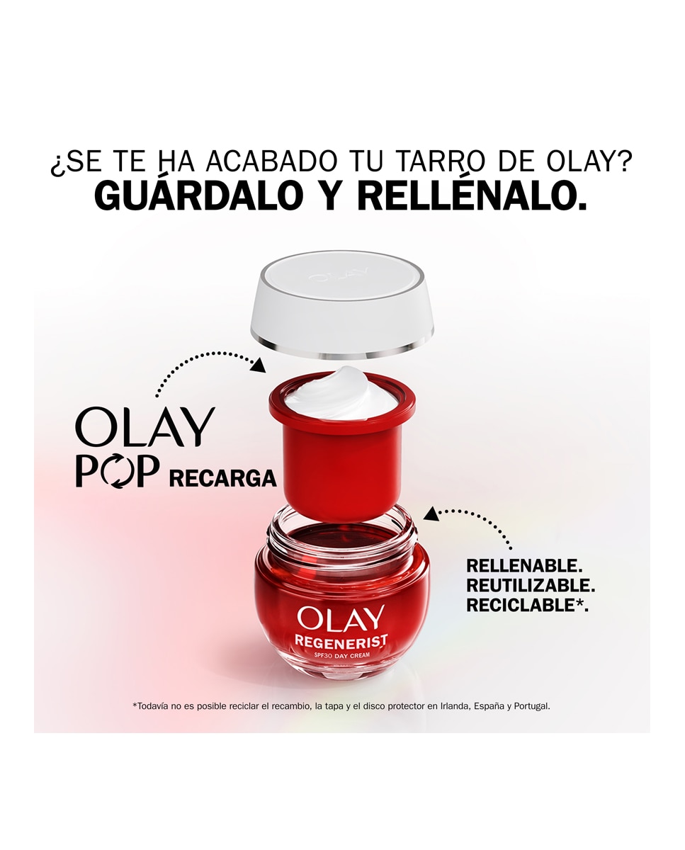 Recarga Crema Facial de Día Regenerist SPF30 50 ml Olay - 30 ml 2