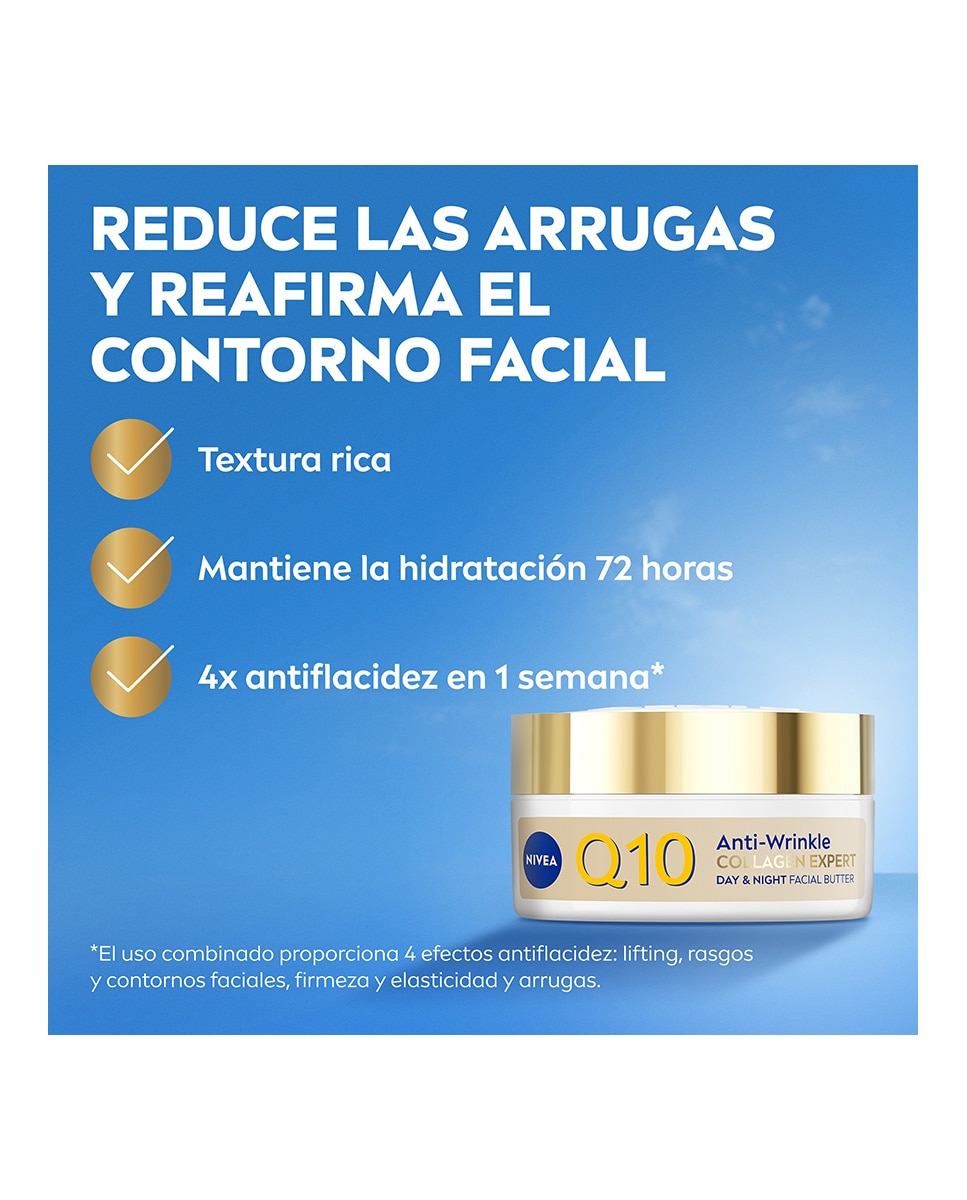 Crema Facial Rica Día y Noche Q10 Antiarrugas Collagen Expert 50 ML Nivea - 50 ml 2