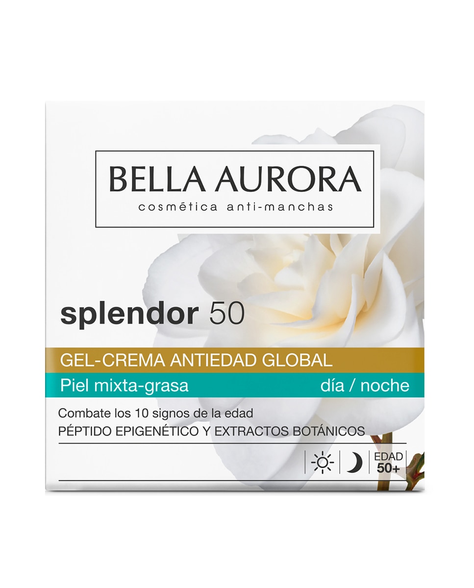 Gel-Crema Antiedad Global Para Piel Mixta-Grasa Splendor 50 Bella Aurora - 50 ml 4