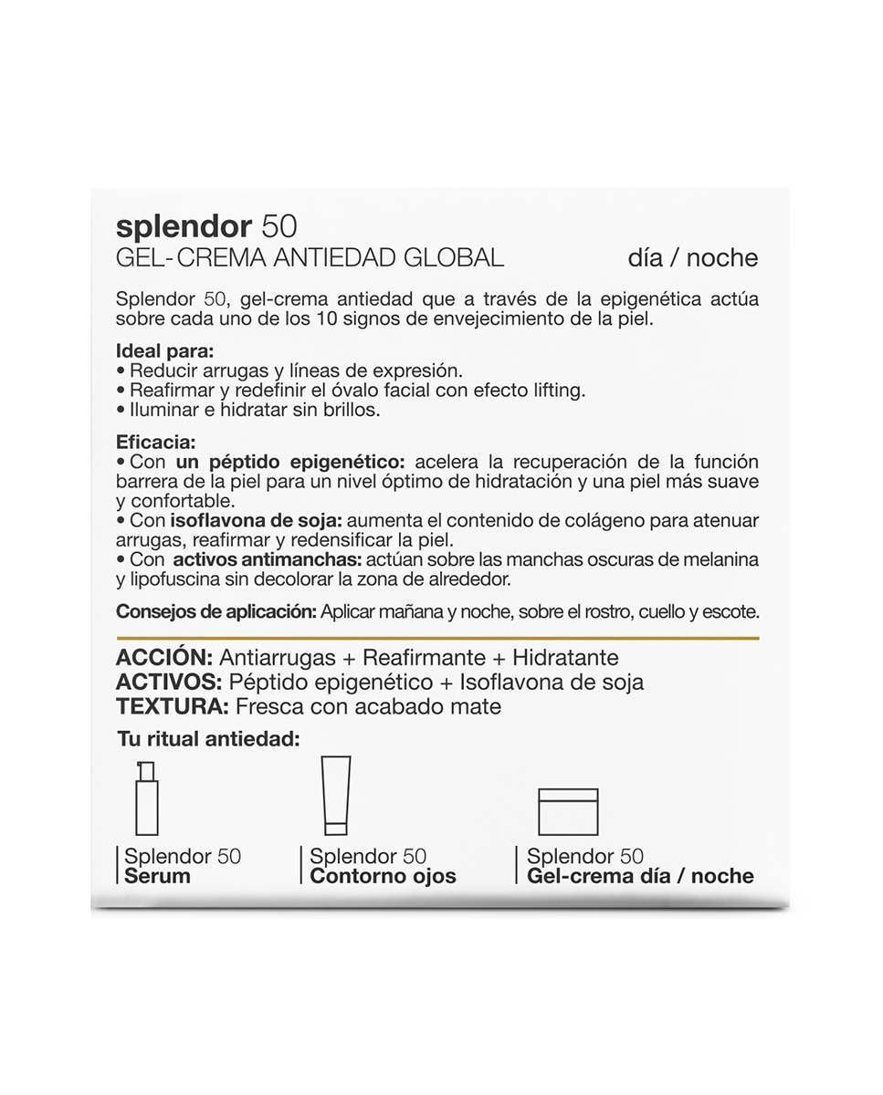 Gel-Crema Antiedad Global Para Piel Mixta-Grasa Splendor 50 Bella Aurora - 50 ml 5