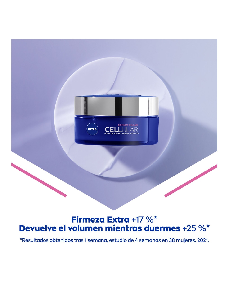 Crema De Noche Hyaluron Cellular Filler Antiedad Y Firmeza Nivea - 50 ml 2