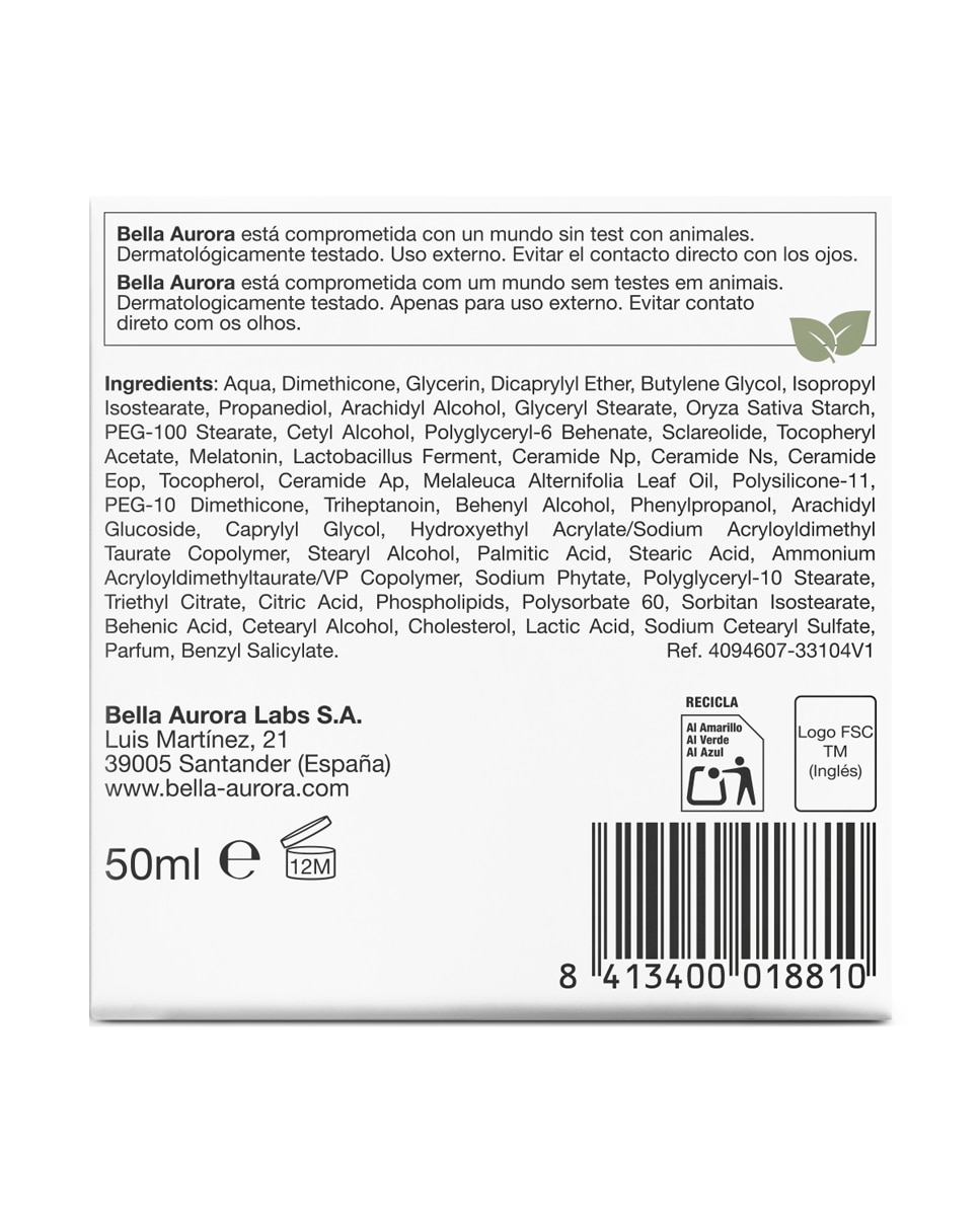 Crema Noche Splendor Meno·Pause 50 Ml Bella Aurora - 50 ml 6