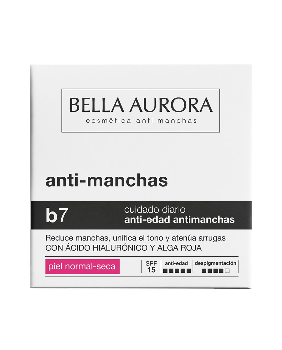 Crema B7 Antimanchas Regenerador Aclarante Piel Seca SPF 15 BELLA AURORA - 50 ml 4