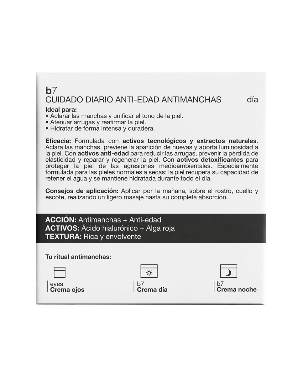 Crema B7 Antimanchas Regenerador Aclarante Piel Seca SPF 15 BELLA AURORA - 50 ml 5