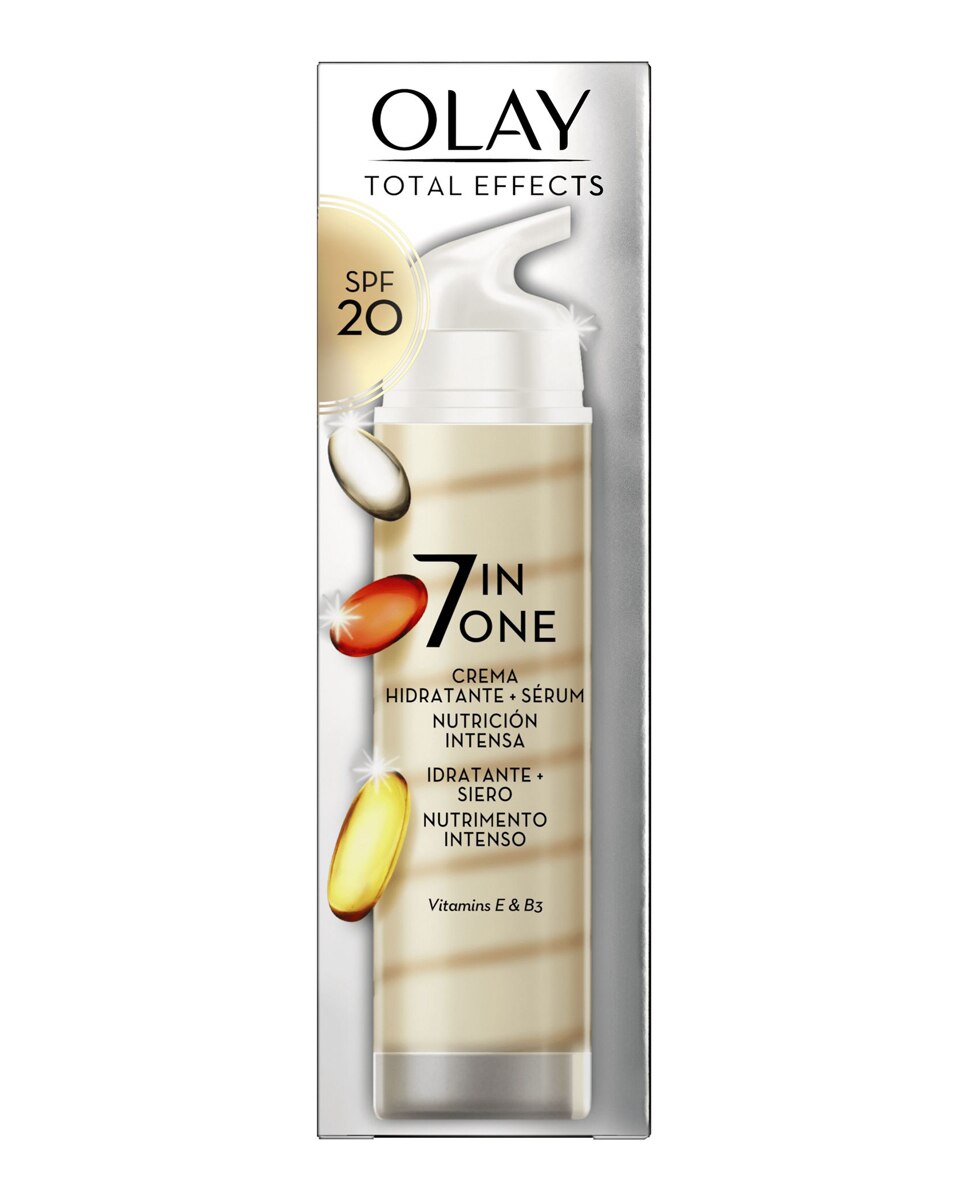 Dúo Hidratante y Sérum Anti-Edad Total Effects 7en1 Olay - 40 ml 2