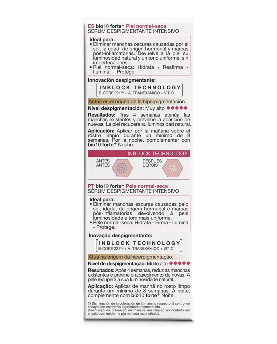 Tratamiento despigmentante intensivo Bio10 Forte piel normal-seca Bella Aurora - 30 ml 5