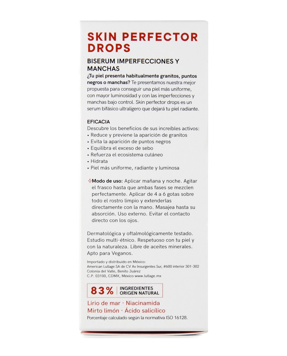 Serum bifásico imperfecciones y manchas Lullage - 20 ml 4