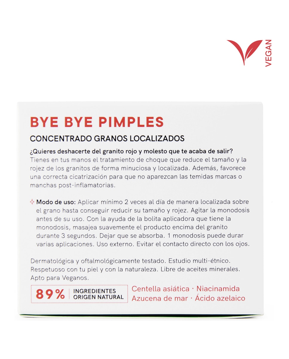 Tratamiento granos localizados Bye Bye Pimples Lullage 4