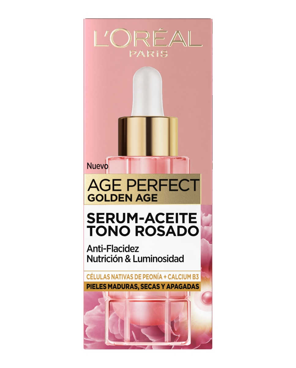 Imagen 2 de Sérum aceite tono rosado Age Perfect L'Oréal Paris - 30 ml