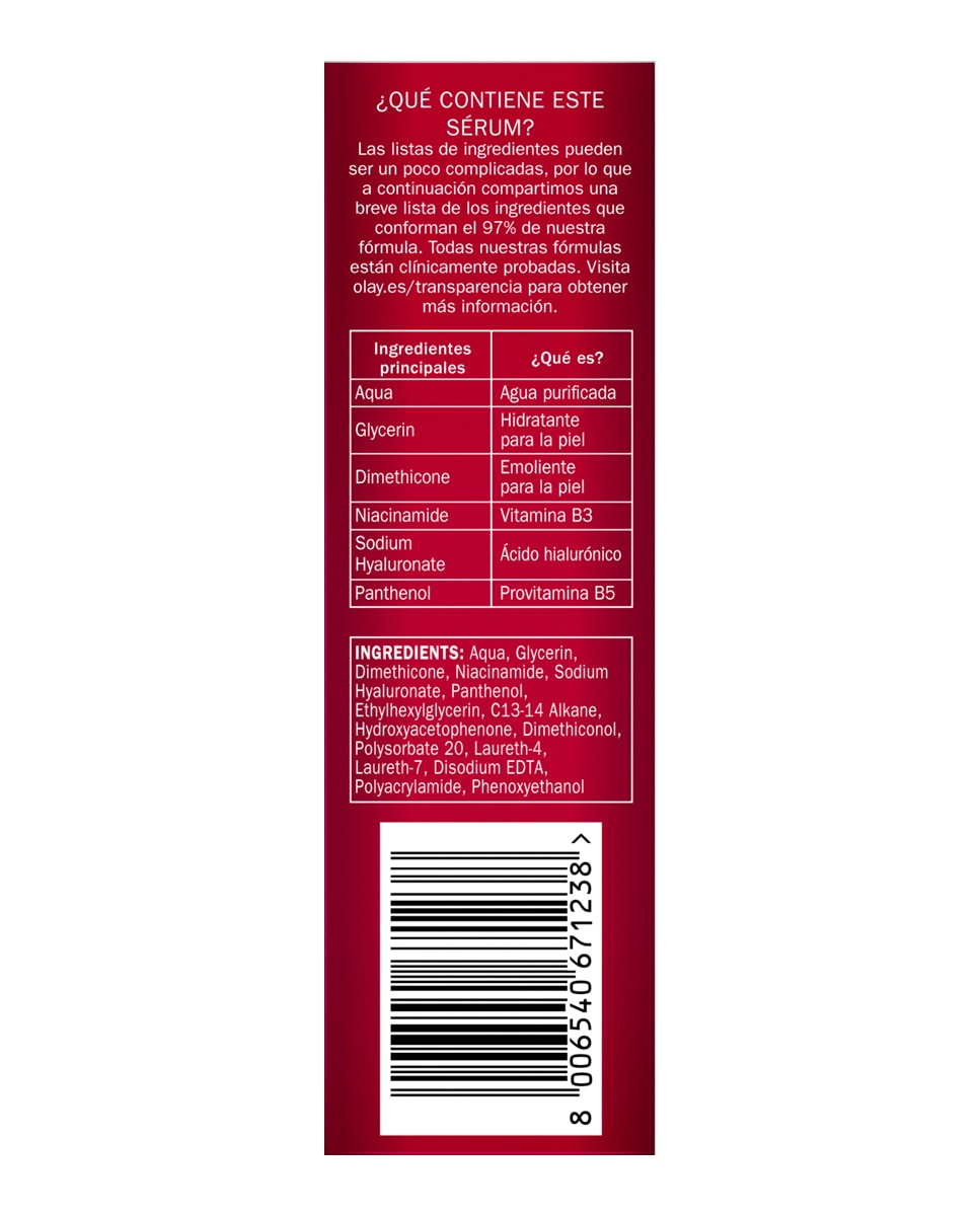 Sérum de día Hyaluronic24 + Vitamina B5 Olay - 40 ml 6