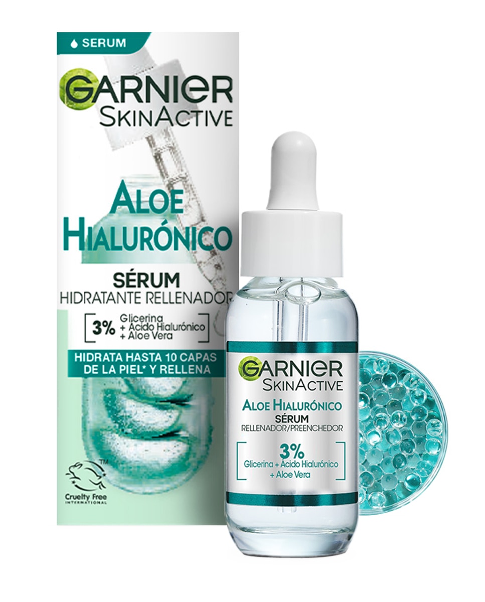 Sérum hidratante rellenador Aloe Hialurónico Garnier 2