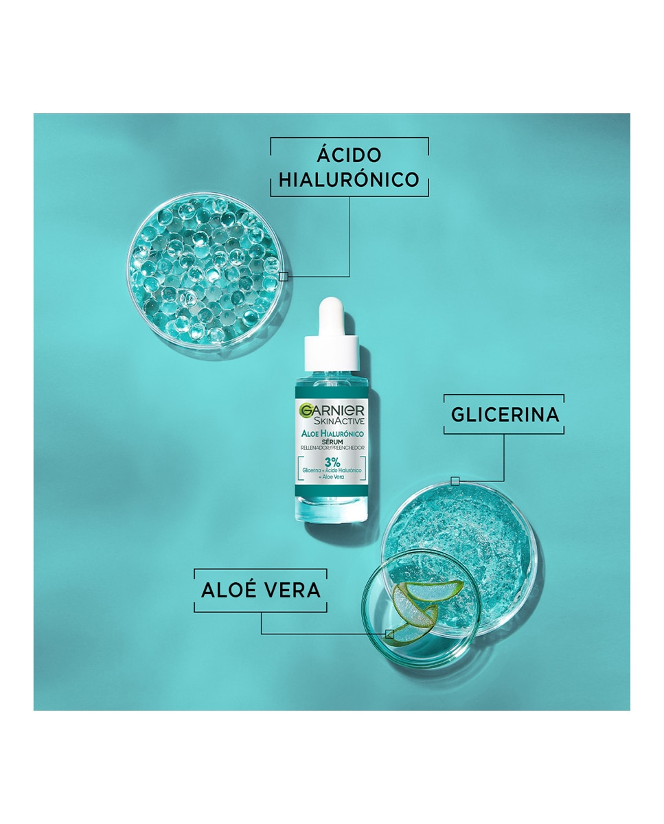 Sérum hidratante rellenador Aloe Hialurónico Garnier 4