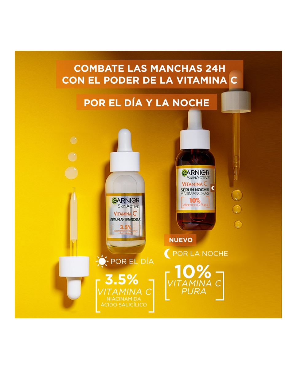 Sérum de noche antimanchas Vitamina C Pura Garnier 6