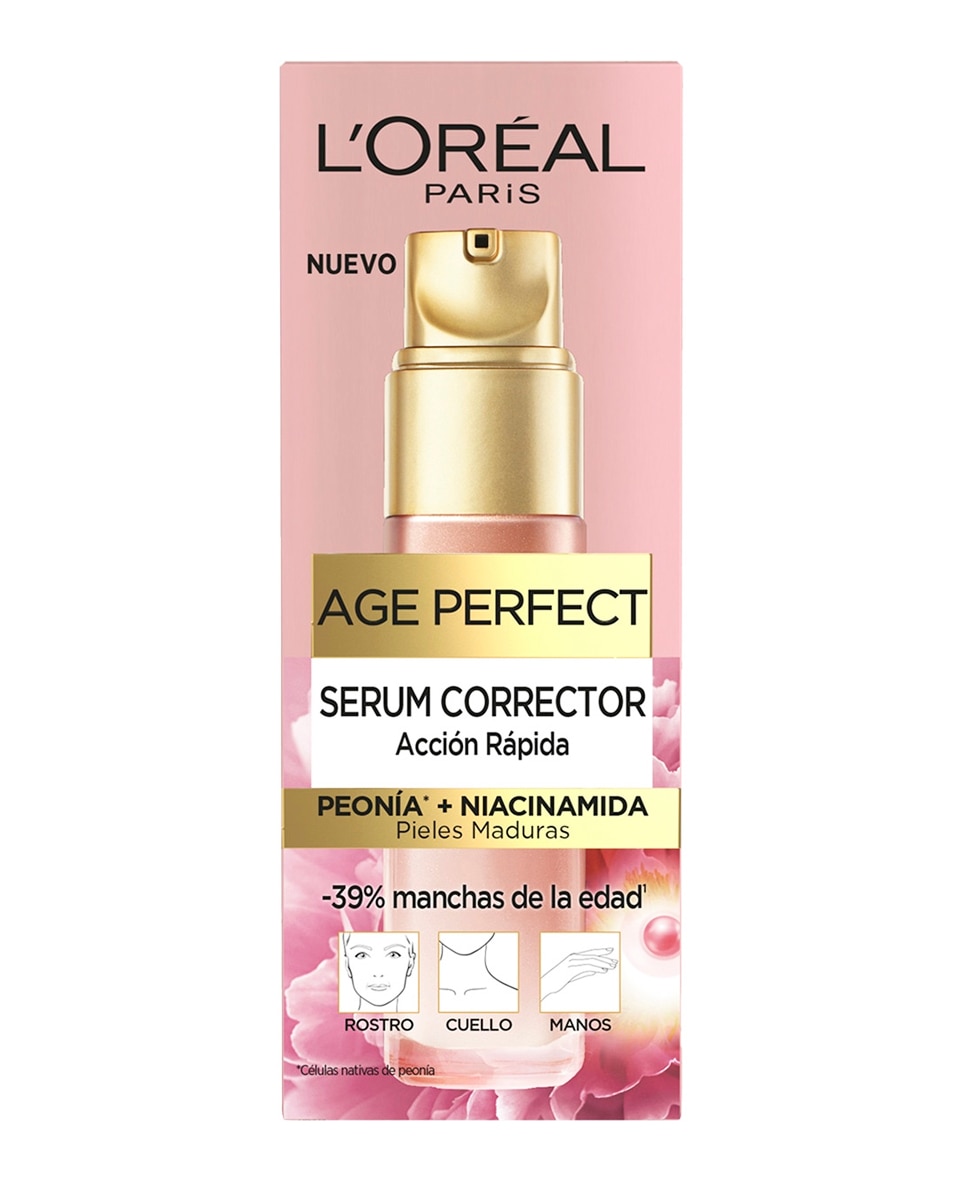 Imagen 1 de Sérum Corrector Age Perfect Acción Rápida Anti-Manchas Pieles Maduras 30 ml L'Oréal Paris